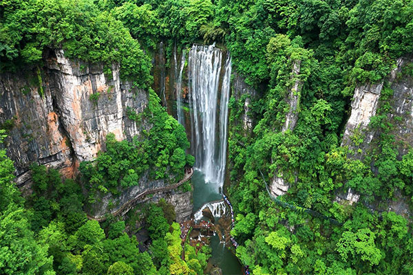 The Three Gorges Grand Waterfall Scenic Area