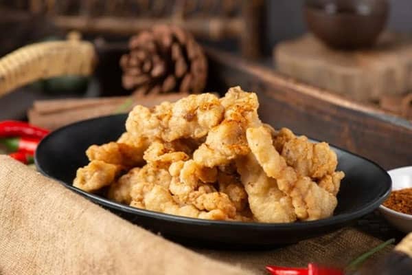 Fried Purple Crispy Pork