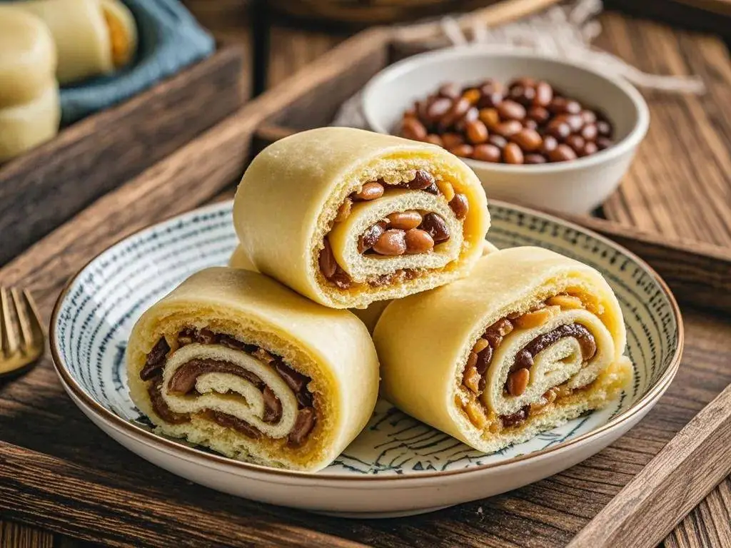 Yun Dou Juan (Kidney Bean Rolls)